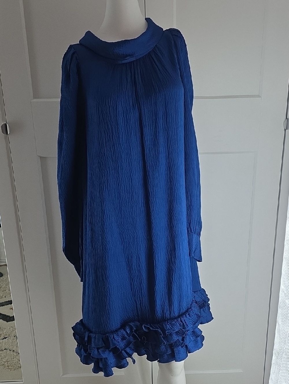 Balenciaga Blue Silk Labelled Dress